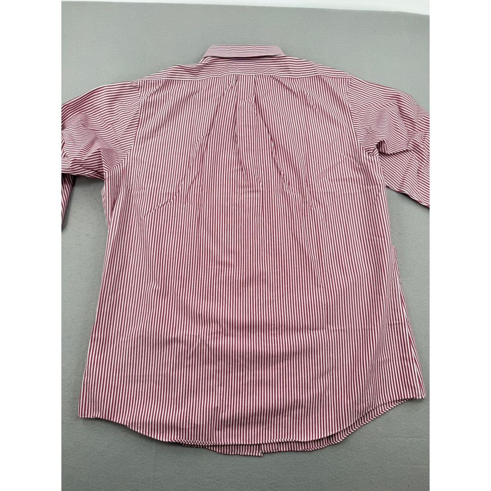 Brooks Brothers Regent Men's Long Sleeve Dress Shirt 17.5 32/33 Red Striped - Picture 9 of 9